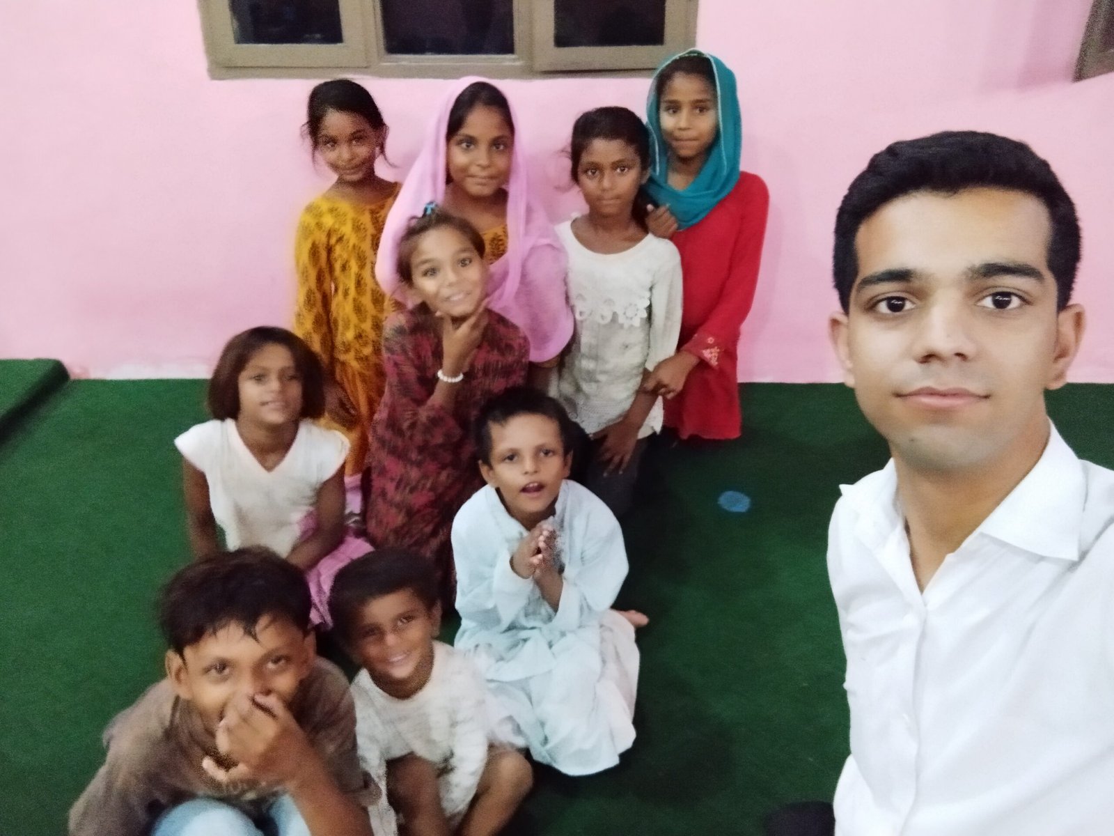 Selfie with kids
